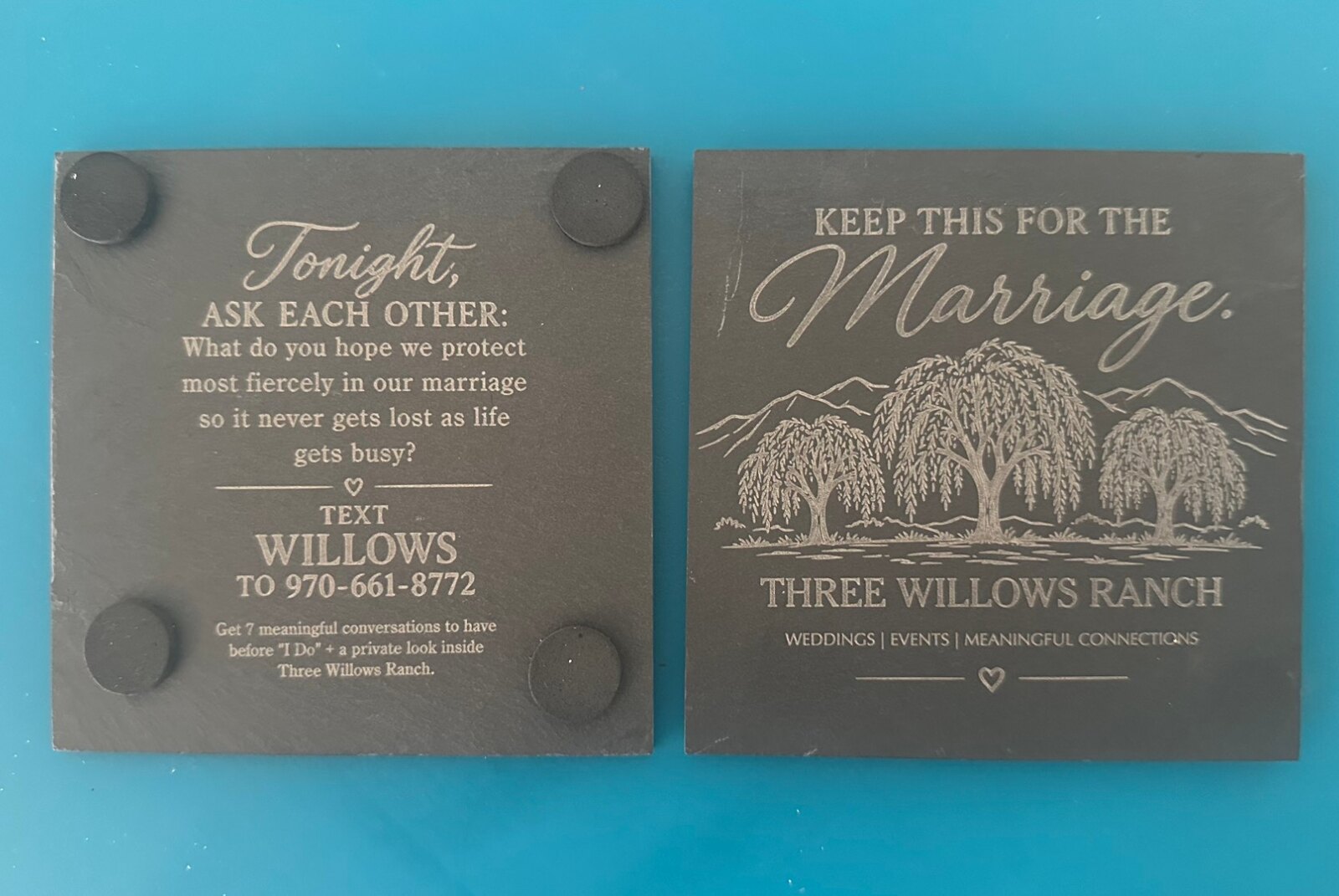 Coasters for Three Willows Ranch